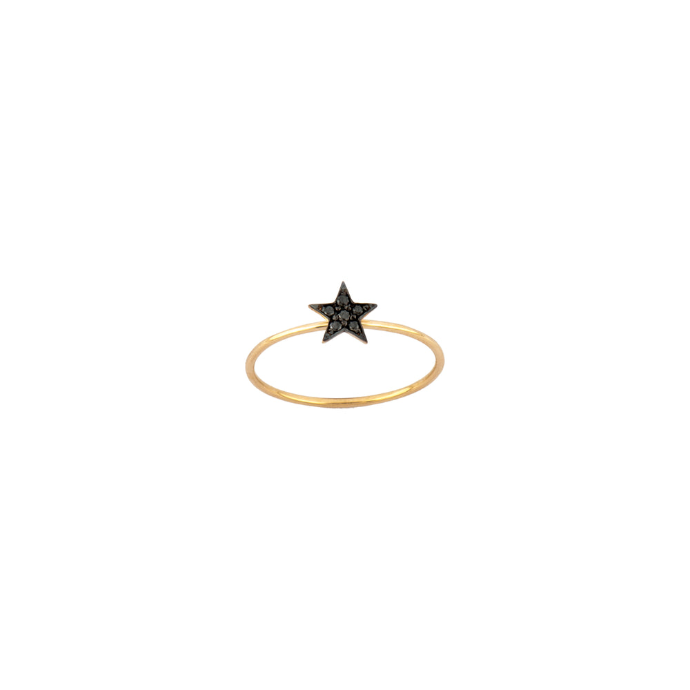 Wonder Women Star Ring - Black Diamond