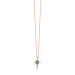K Mini Size Star Necklace - Champagne Diamond