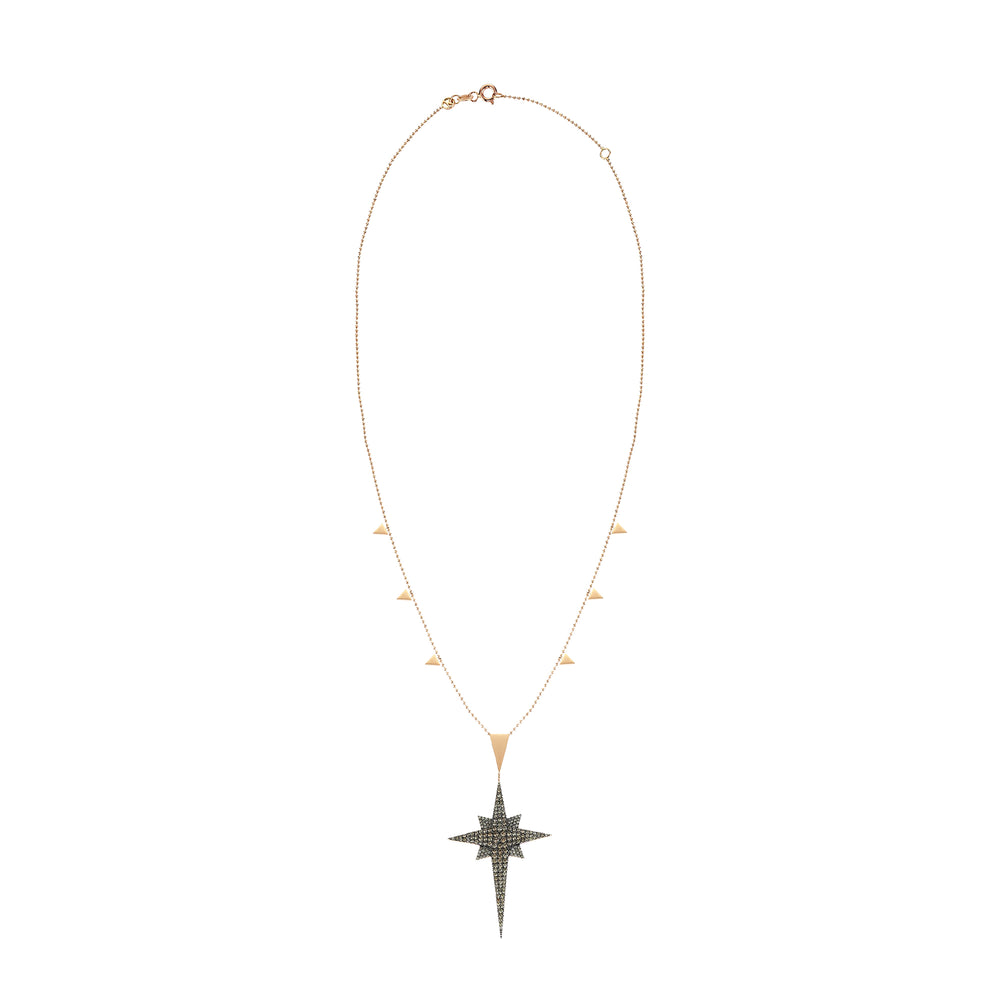 Swinging K Middle Size Star Necklace