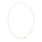 Dangle Circles Long Necklace - Gold