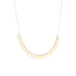 Dangling Geometric Shapes Necklace - Gold