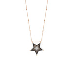 Big Size Sheriff Star Necklace - Multi-Diamond