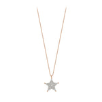 Big Sheriff Star Necklace - White Diamond