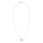 Big Sheriff Star Necklace - White Diamond