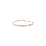 Double Bar Beaded Ball Short Bangle