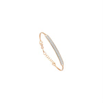 Double Bar Beaded Ball Short Bangle