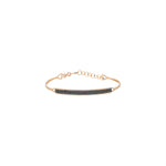 Double Bar Beaded Ball Short Bangle