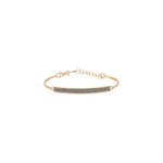 Double Bar Beaded Ball Short Bangle