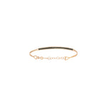 Single Bar Beaded Ball Short Bangle