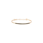 Single Bar Beaded Ball Short Bangle