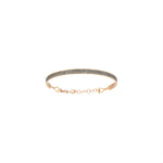 Double Bar Beaded Ball Long Bangle