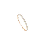 Double Bar Beaded Ball Long Bangle