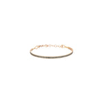 Single Bar Beaded Ball Long Bangle