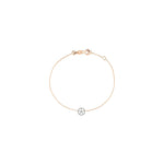 Mini Rounded Sheriff Star Bracelet - White Diamond