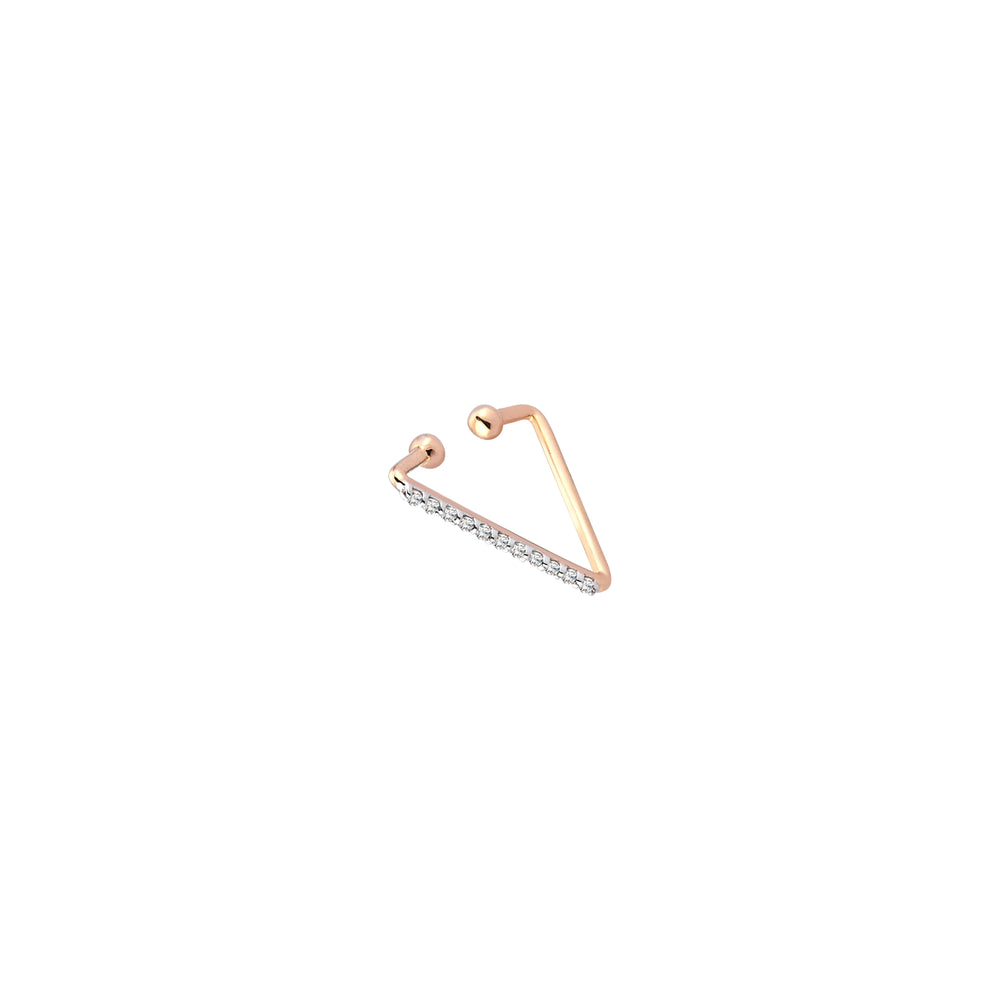 Triangle Cuff (Single) - White Diamond