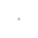 Letter Cubic Stud (Single) - White Diamond