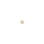 Letter Cubic Stud (Single) - White Diamond