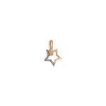 Sheriff Star Hoop (Single) - Champagne Diamond