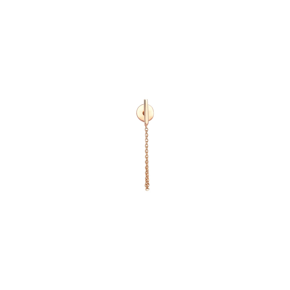 Bar Earring with Chain (Single)