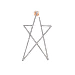 Struck Doodle Star Large Earring (Single)