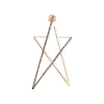 Struck Doodle Star Large Earring (Single)