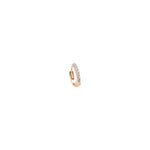 Tiny Hoops Piercing- White Diamond