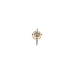 K Star Earring Small Size (Single)- Champagne Diamond