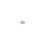 LOVE Stud Earring (Single) - White Diamond