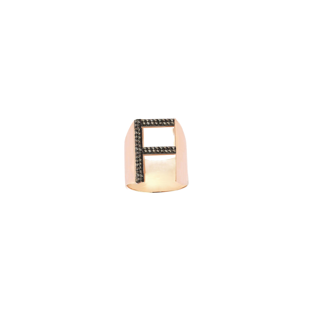 F Ring - Champagne Diamond