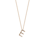 Letter Cubic Big Size Necklace - Gold