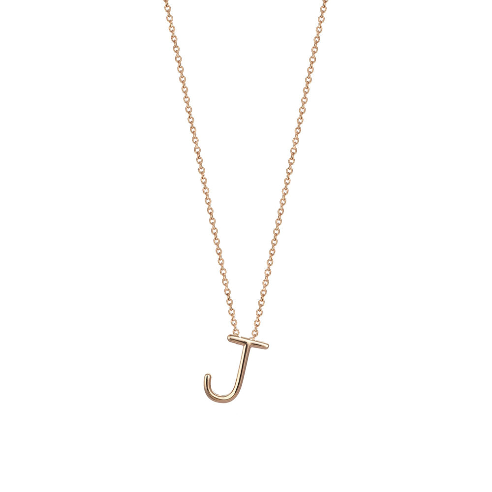 Letter Cubic Big Size Necklace - Gold