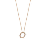 Letter Cubic Big Size Necklace - Gold