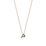 Letters Cubic Small Size Necklace - Champagne Diamond