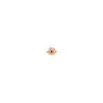 Ball Evil Eye Earring (Single) - Sapphire