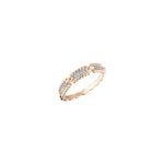 Beaded Ball Single Row Ring - White Diamond