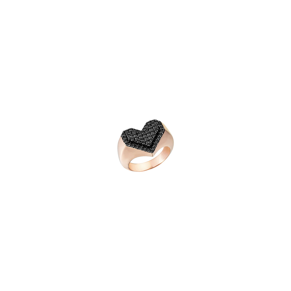 Red'17 Pinky Ring - Champagne Diamond