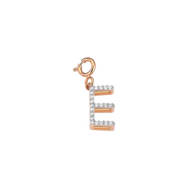 Initials Charm - White Diamond