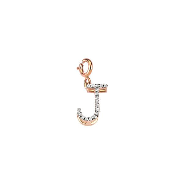 Initials Charm - White Diamond