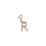 Initials Charm - White Diamond