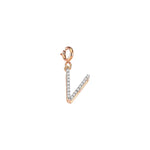 Initials Charm - White Diamond