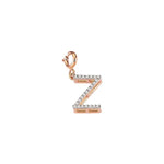 Initials Charm - White Diamond