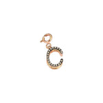 Initials Charm - Champagne Diamond