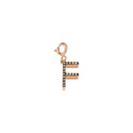 Initials Charm - Champagne Diamond