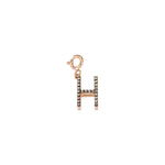 Initials Charm - Champagne Diamond