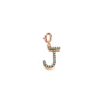 Initials Charm - Champagne Diamond