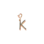 Initials Charm - Champagne Diamond