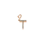 Initials Charm - Champagne Diamond