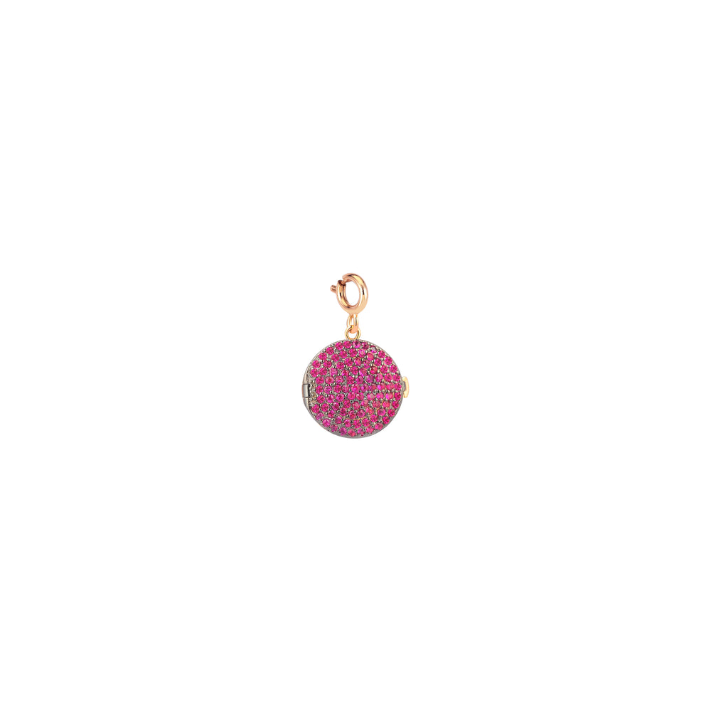 Locket Charm - Ruby