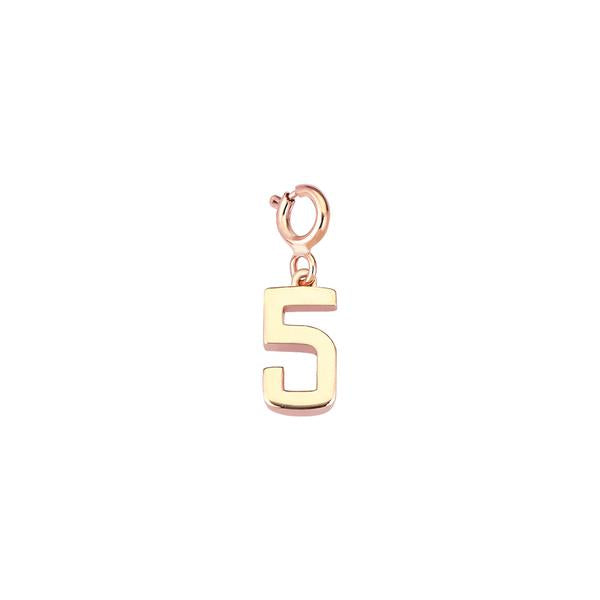 Numbers Charm - Gold