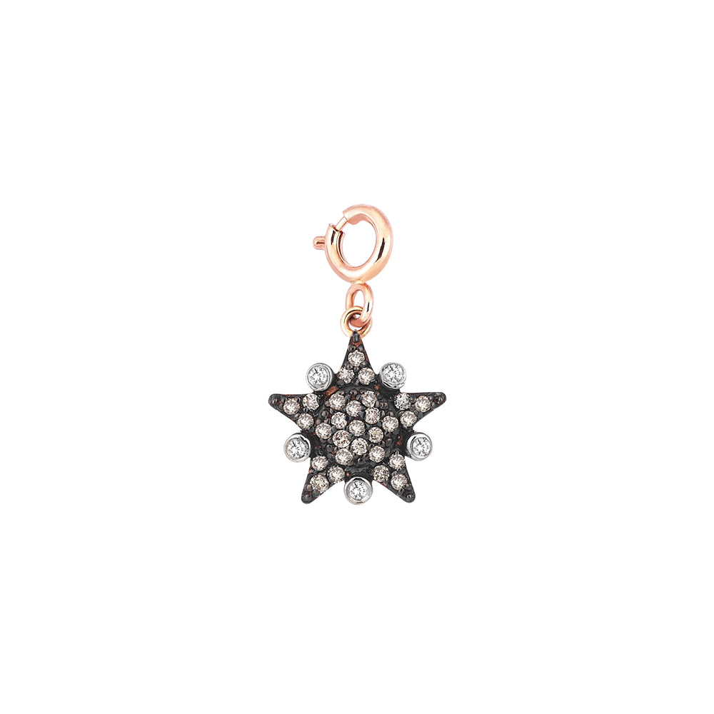 Eclectic Star Charm - Champagne Diamond